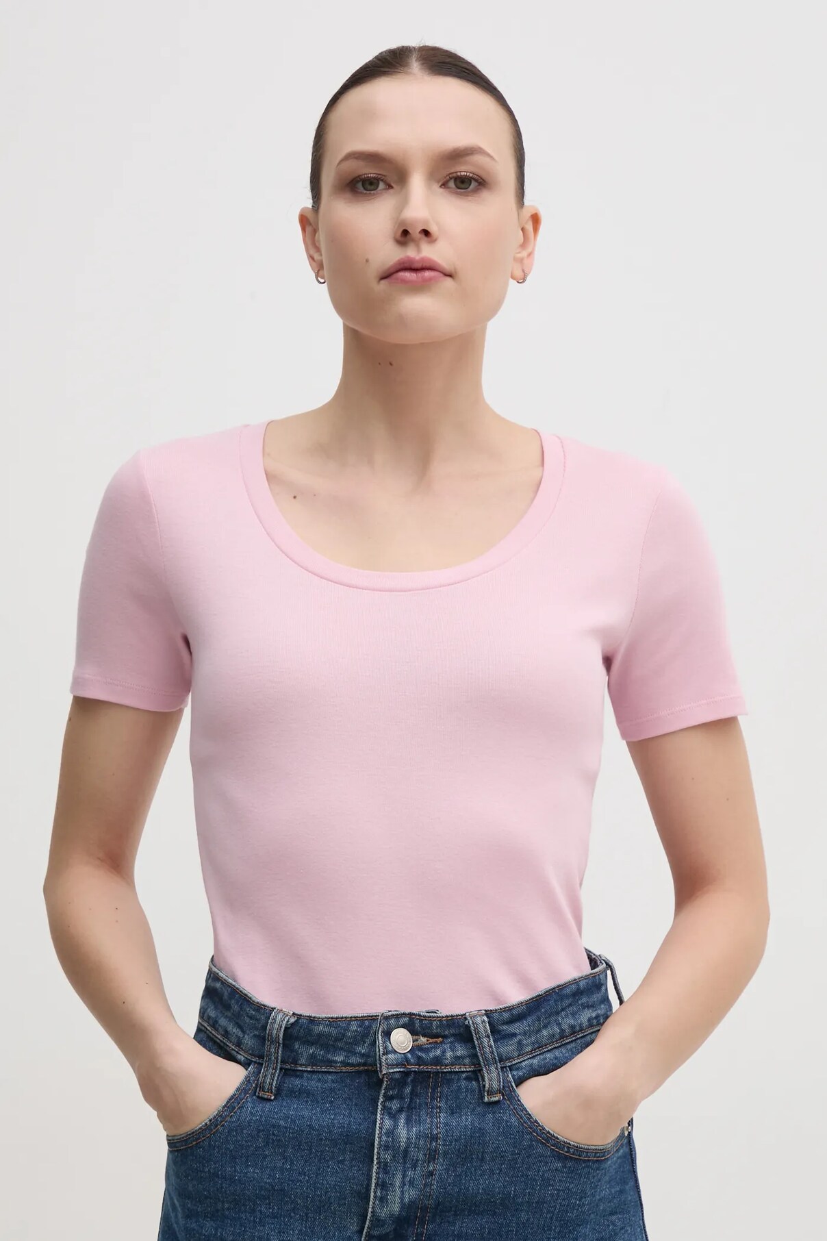 

Футболка из хлопка United Colors Of Benetton, розовый