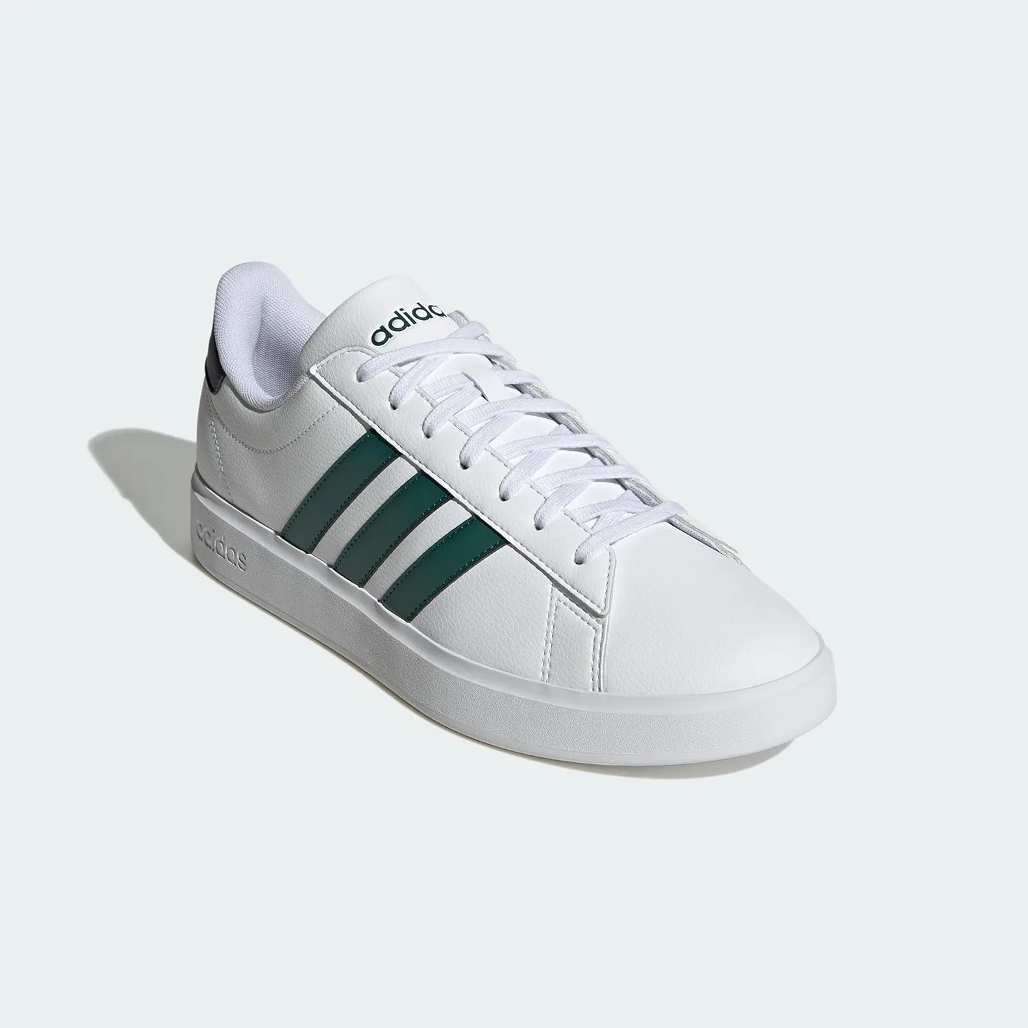 Мужские кроссовки Adidas Grand Court 2.0, белый/зеленый/темно-синий — фото 4