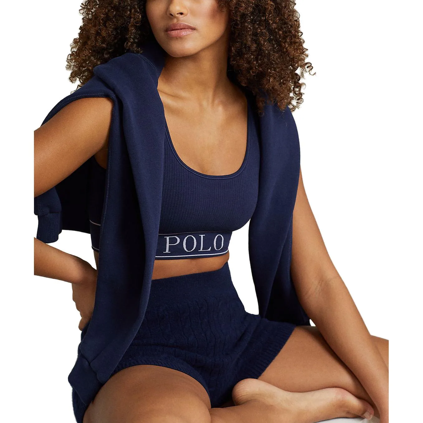 Polo Ralph Lauren Топ-майка SS23 женская морская синяя — фото 4