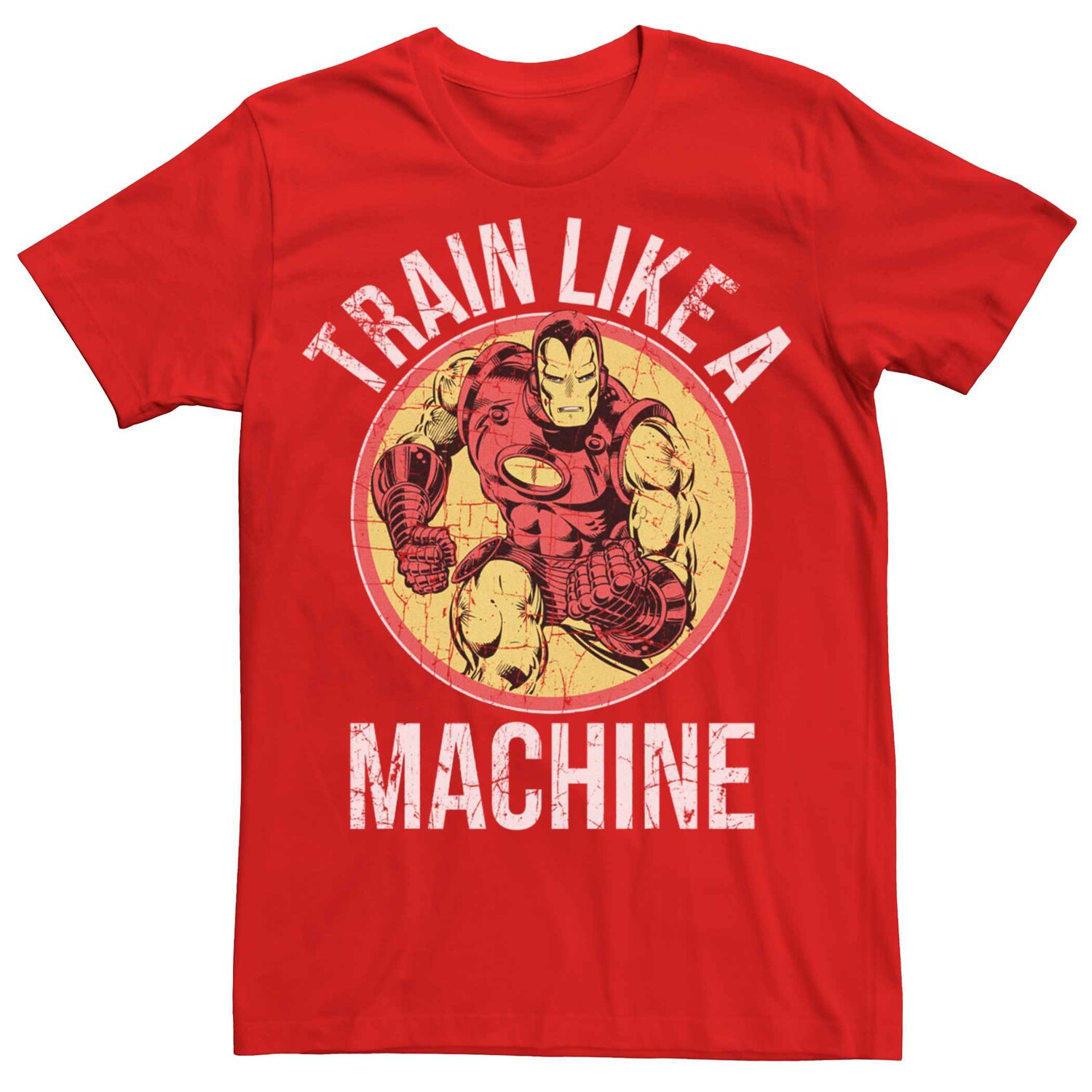 

Мужская футболка Marvel Iron Man Train Like A Machine Licensed Character