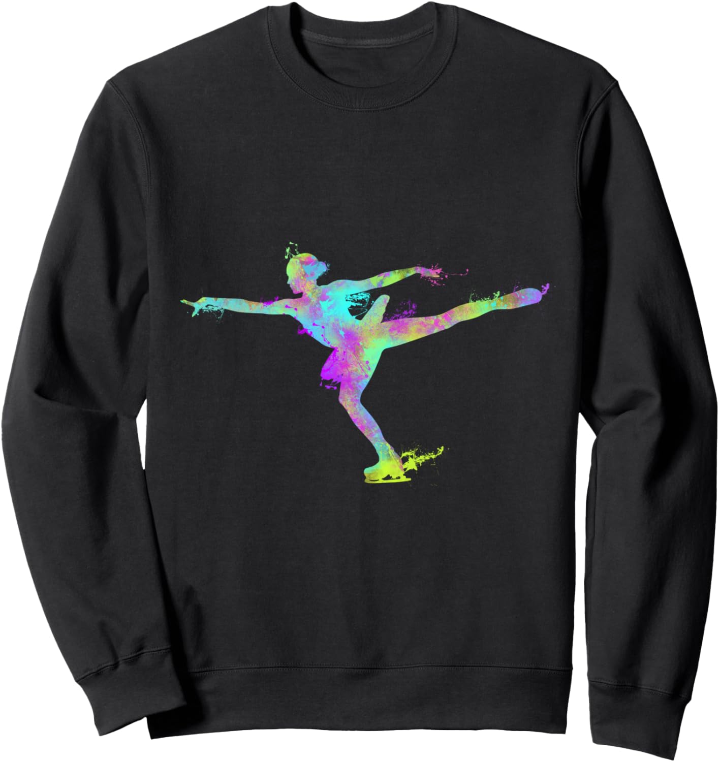 

Красивая фигуристка на толстовке - толстовка для фигурного катания Ice Skating Figure Skater Shirts & Gifts, черный