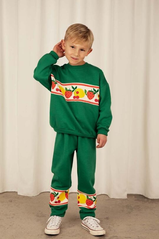 

Спортивные брюки из хлопка для мальчиков Mini Rodini, зеленый