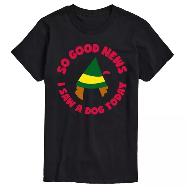

Футболка Men'S Elf saw a dog Licensed Character, черный