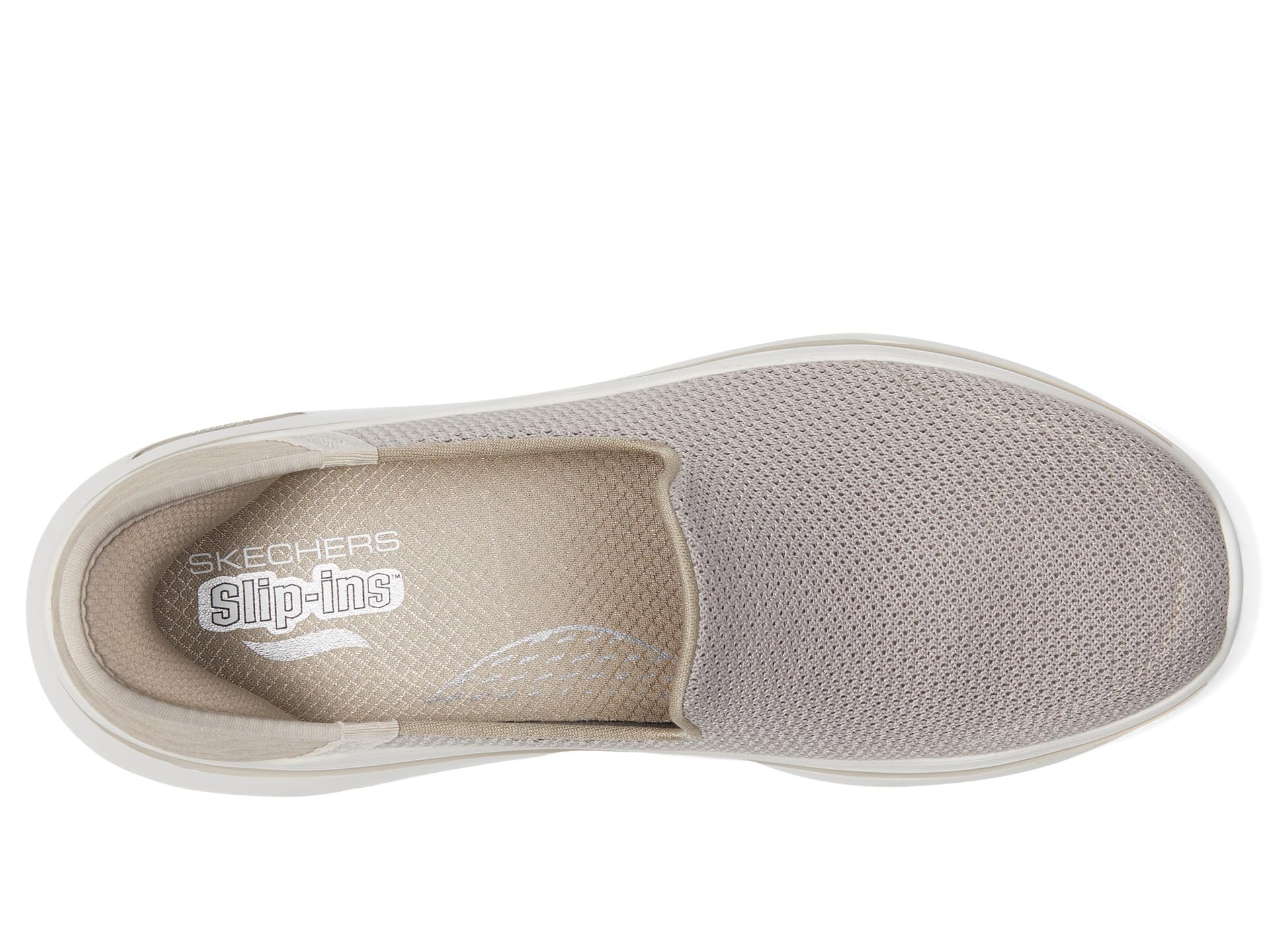 Кроссовки SKECHERS Performance Go Walk Arch Fit 2.0 Delara Hands Free Slip-Ins, серо-коричневый — фото 2