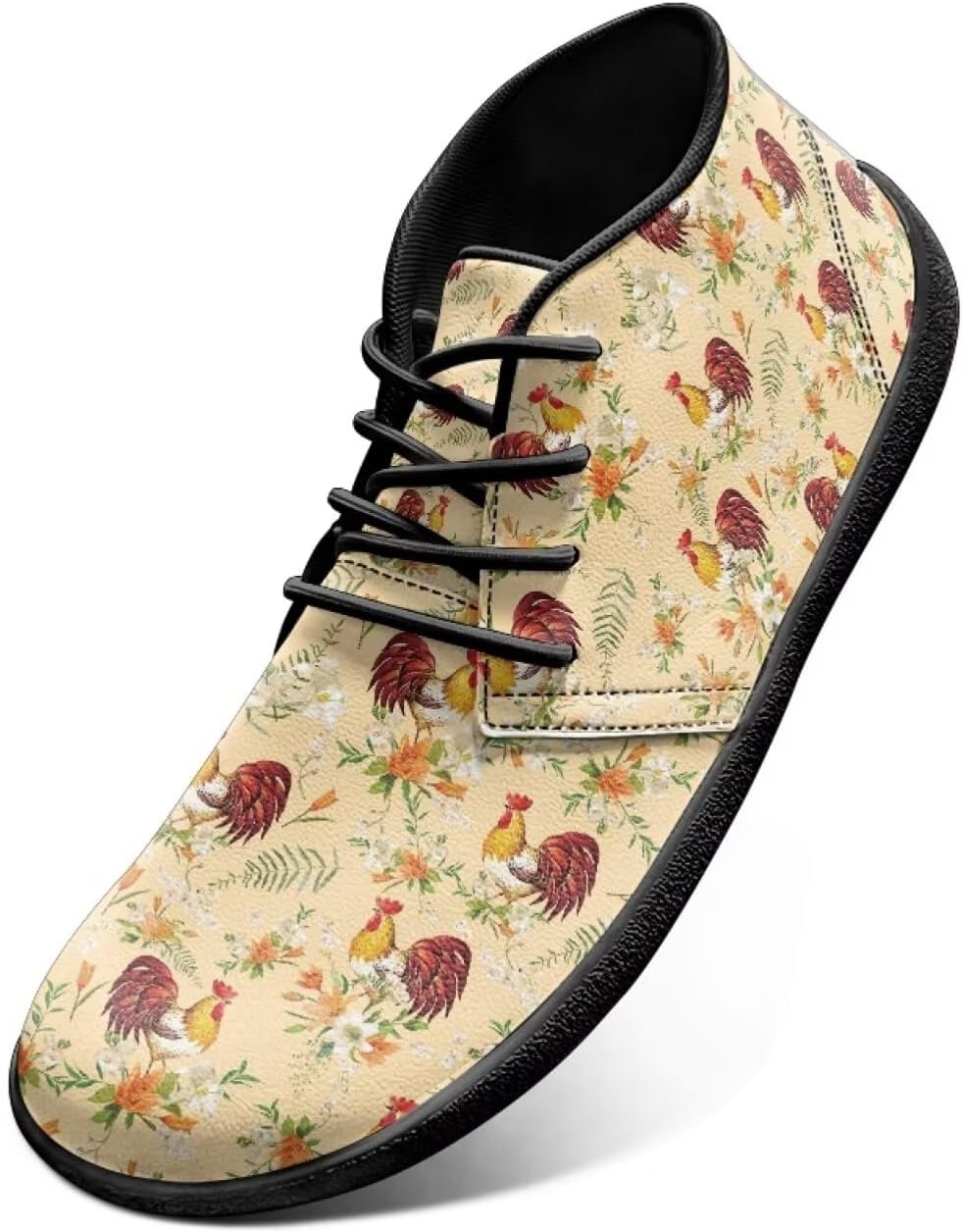 

Кроссовки Rooster Athletic, туфли-слипоны Hummingbird, плоские туфли, широкие обувь босоножки для мужчин и женщин, с нулевым перепадом подошвы, легкие тренировочные кроссовки Chririnla, Floral Rooster Print