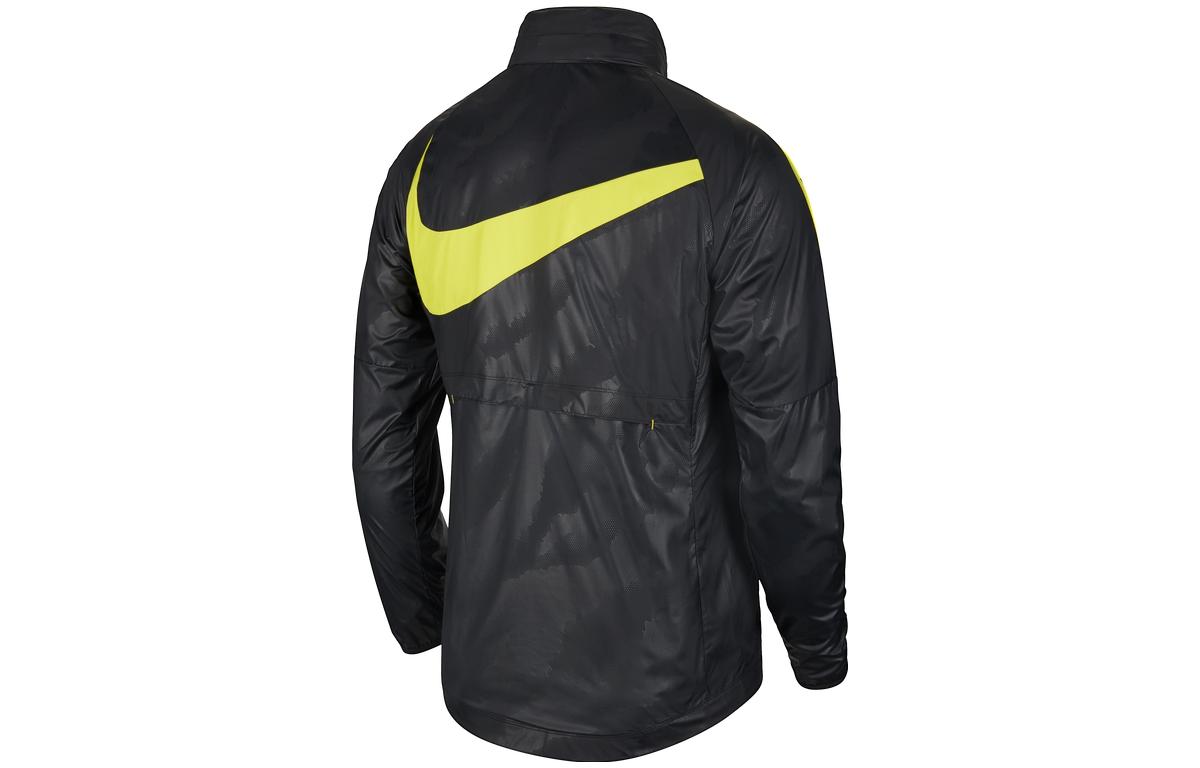 Nike Куртка мужская черная с желтым и красным, Black/Osprey Yellow/Sports Red/(Osprey Yellow) — фото 3