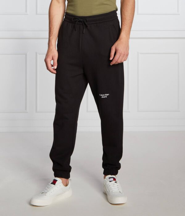 

Штаны спортивные Calvin Klein Jeans с логотипом, черный
