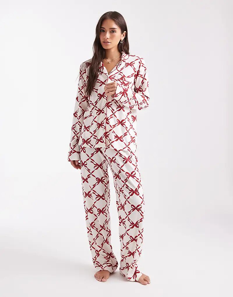 

Пижама New Look Bow Revere с красным узором