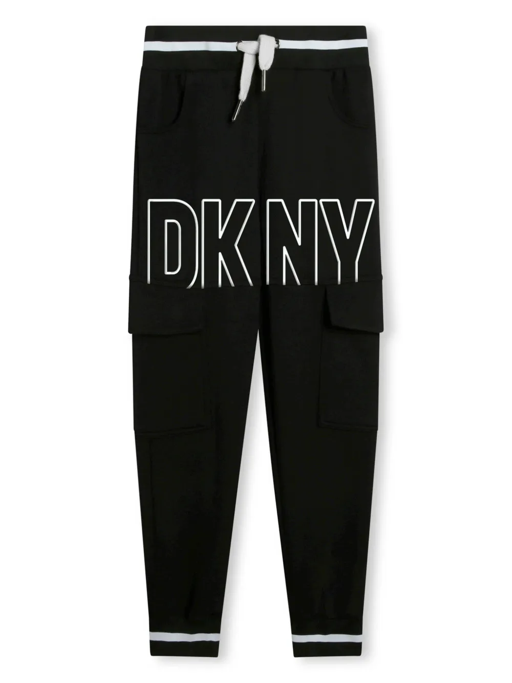 

Спортивные брюки с вышитым логотипом Dkny Kids, черный