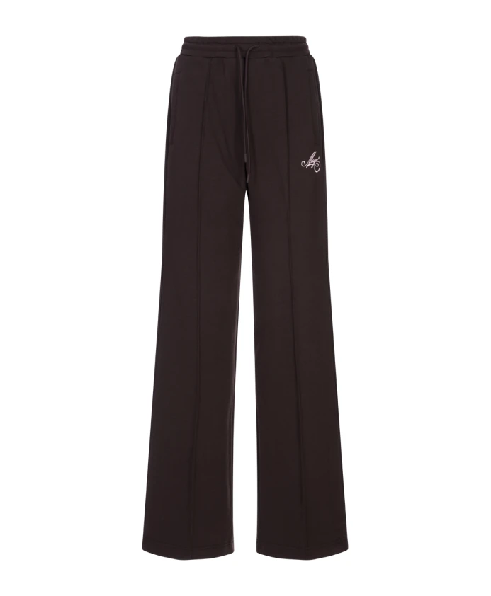 

Коричневые спортивные брюки с логотипом, написанным курсивом. Msgm, коричневый