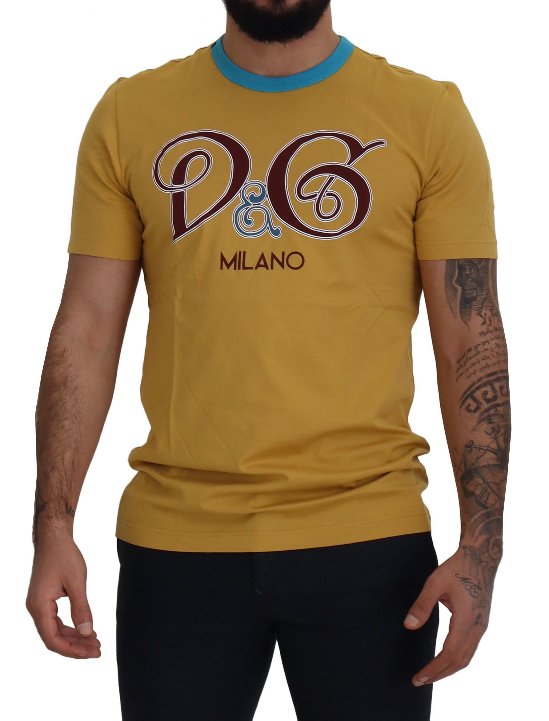 

Футболка с круглым вырезом Sunny Milano Motif Dolce & Gabbana, желтый