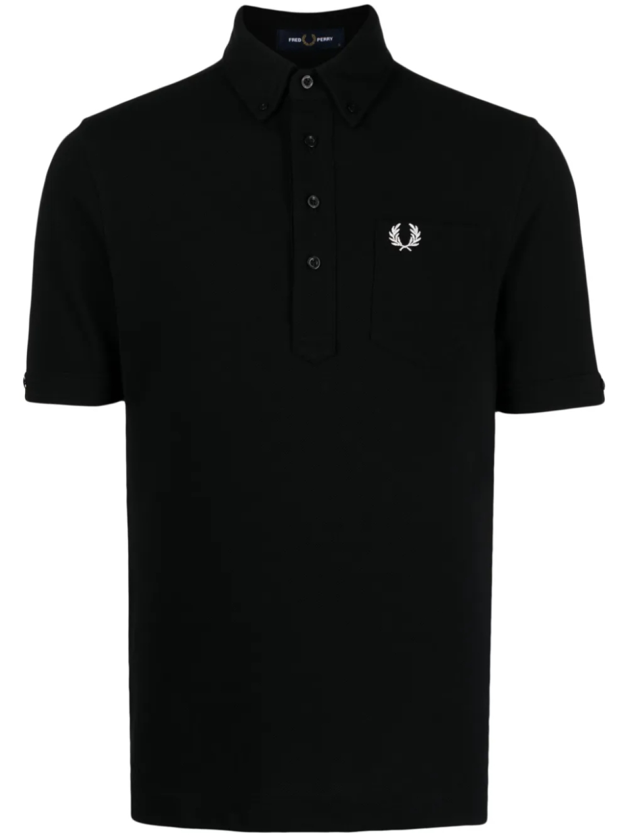 

Fred Perry рубашка поло с вышитым логотипом, черный