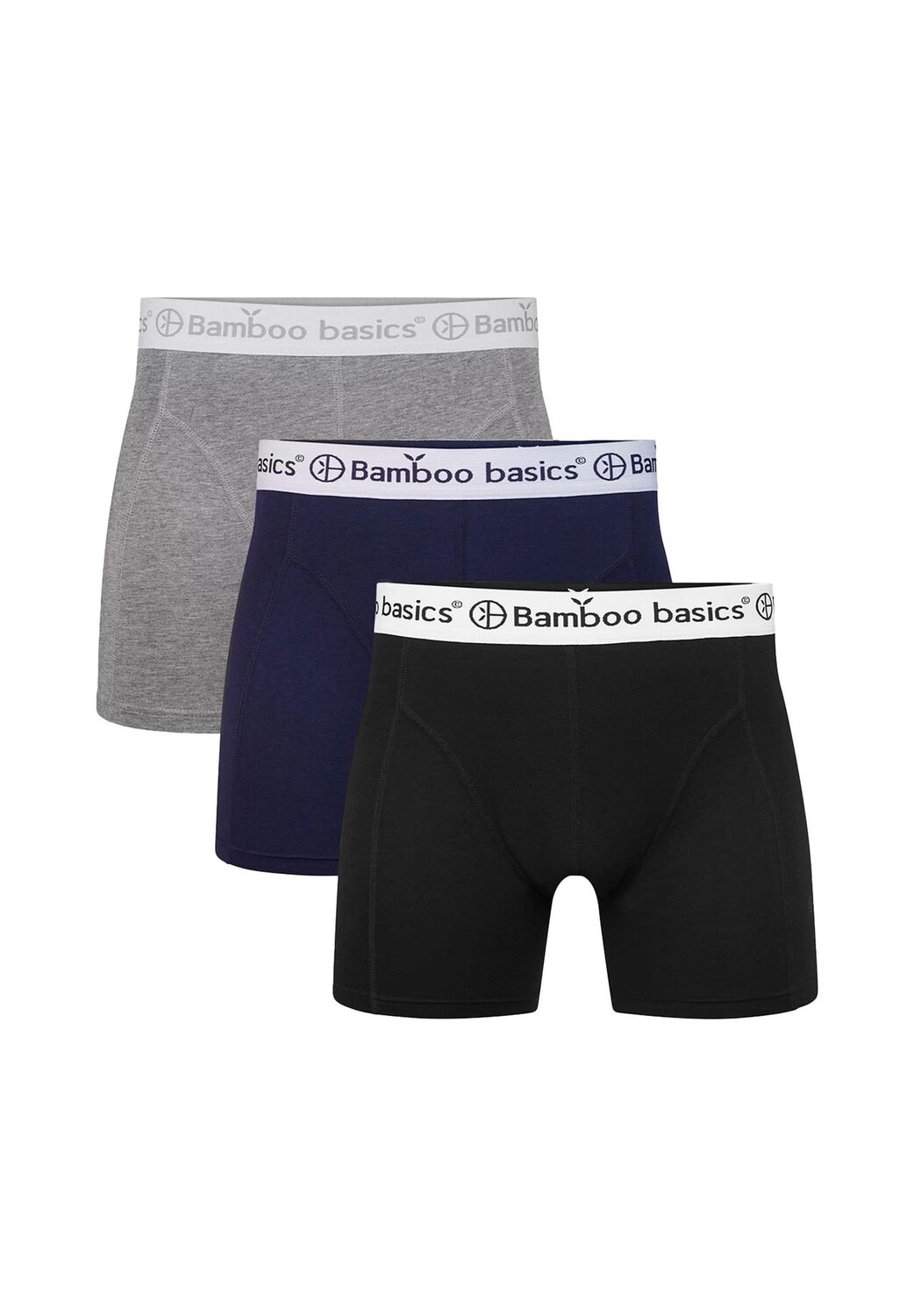 

Мужские боксеры RICO, 3 шт. – дышащие, одинарный трикотаж Bamboo Basics, цвет Grau Blau Schwarz