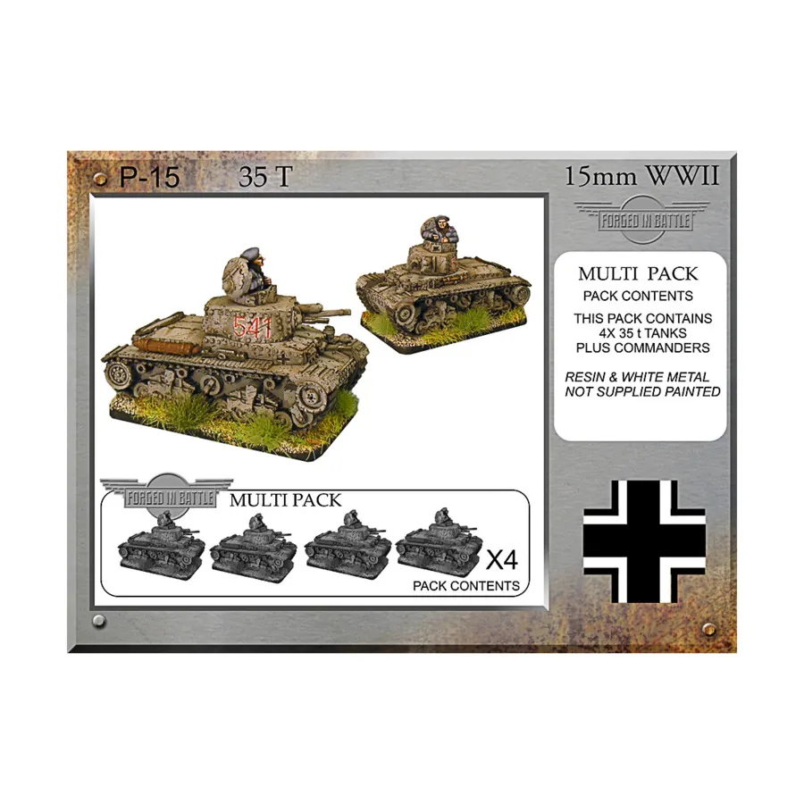 

Пз35т, WWII Miniatures - German Vehicles (15mm)