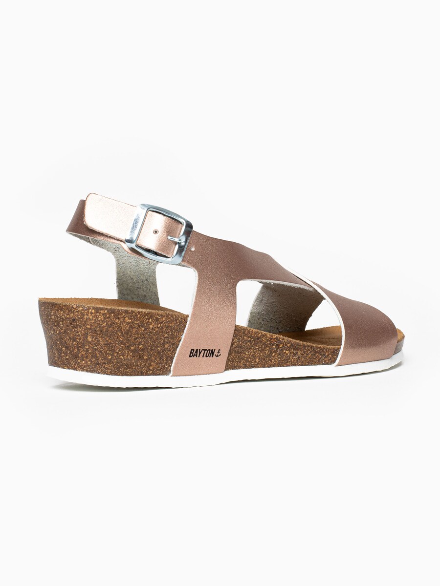 Босоножки на высоком каблуке Bayton Sandals Salamanque, цвет rose gold — фото 2