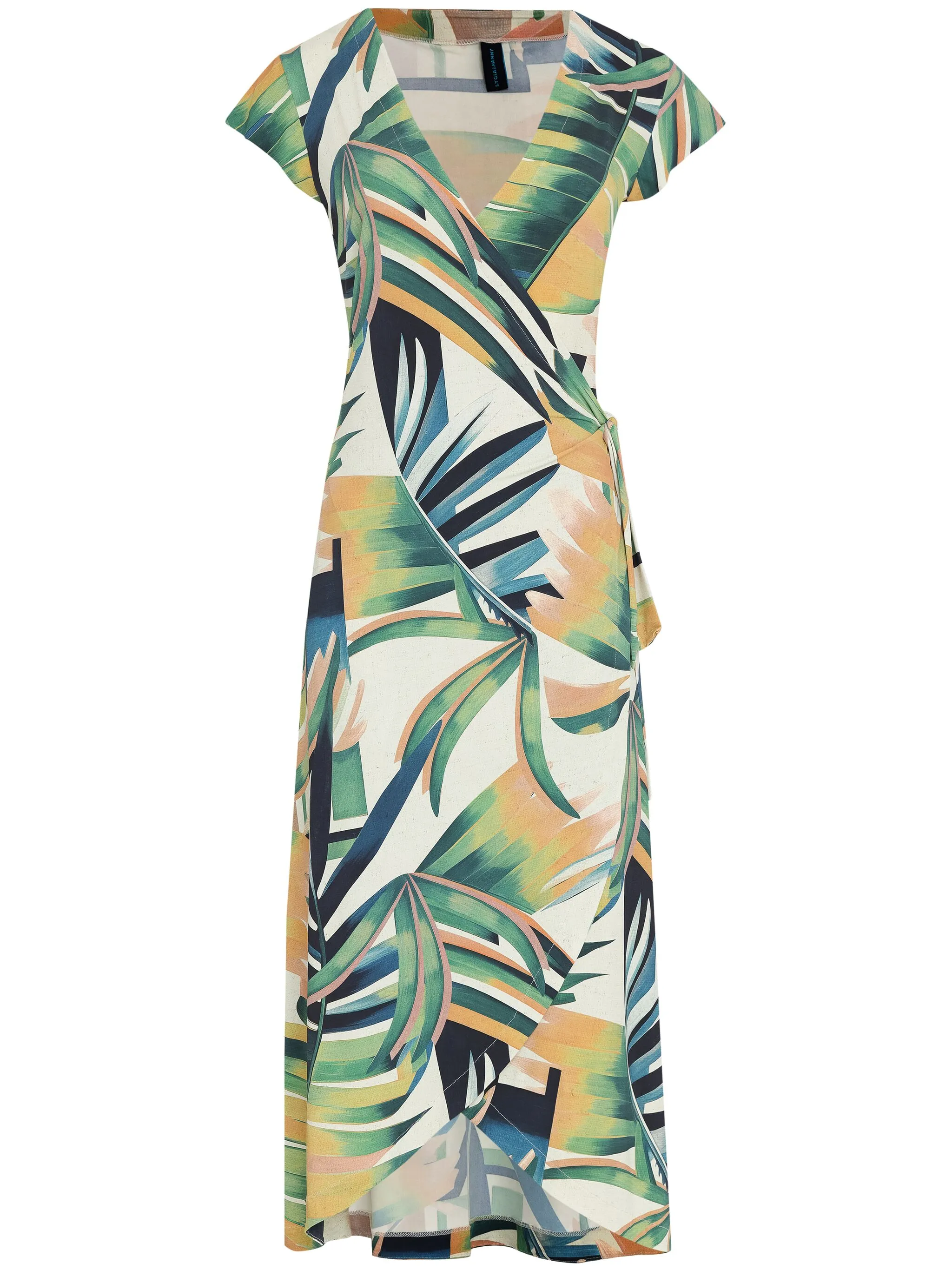 

Платье с цветочным принтом Lygia & Nanny, белый