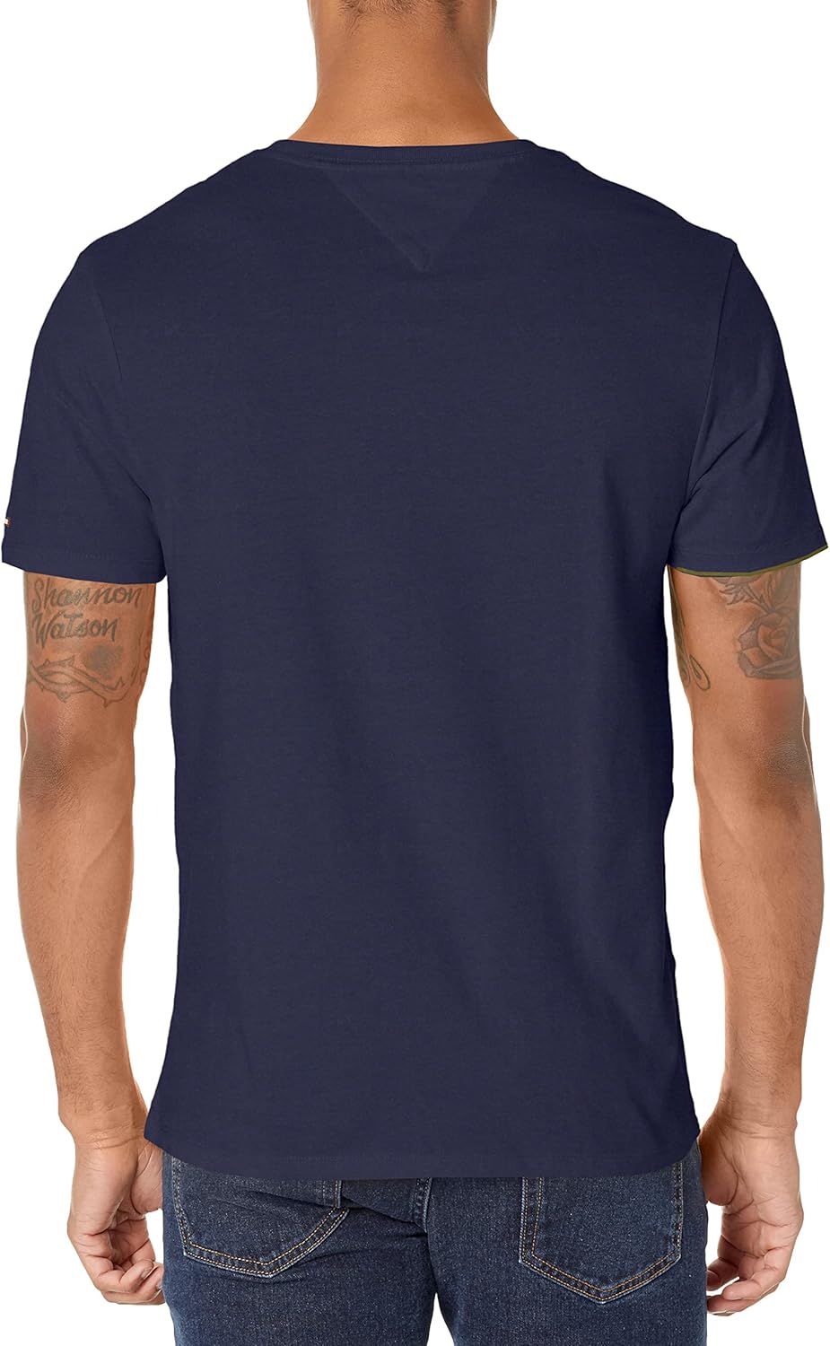 Мужская футболка с короткими рукавами и принтом Tommy Hilfiger, Yale Navy — фото 2