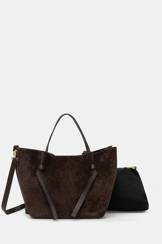 

Замшевая сумка Answear.LAB, коричневый