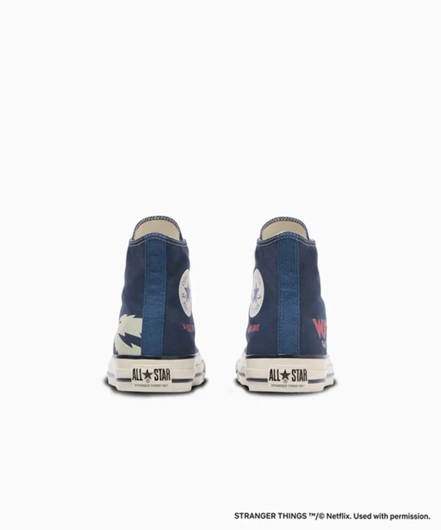 Мужские кроссовки коллаб с Stranger Things ALL STAR AGED 87 TS HI CONVERSE темно-синие — фото 2