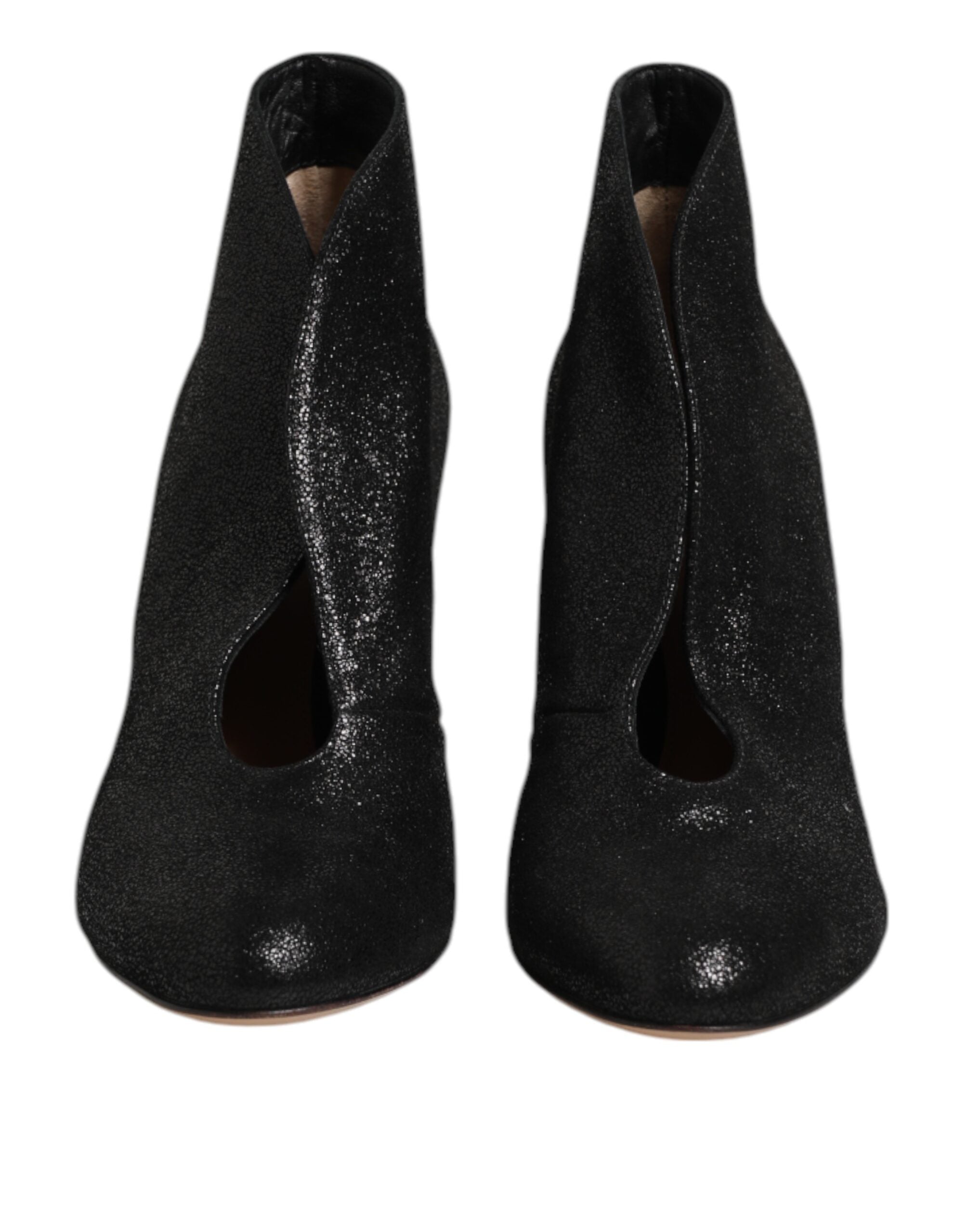 Туфли-лодочки Gianvito Rossi Metallic на шпильках, женские, черный — фото 2