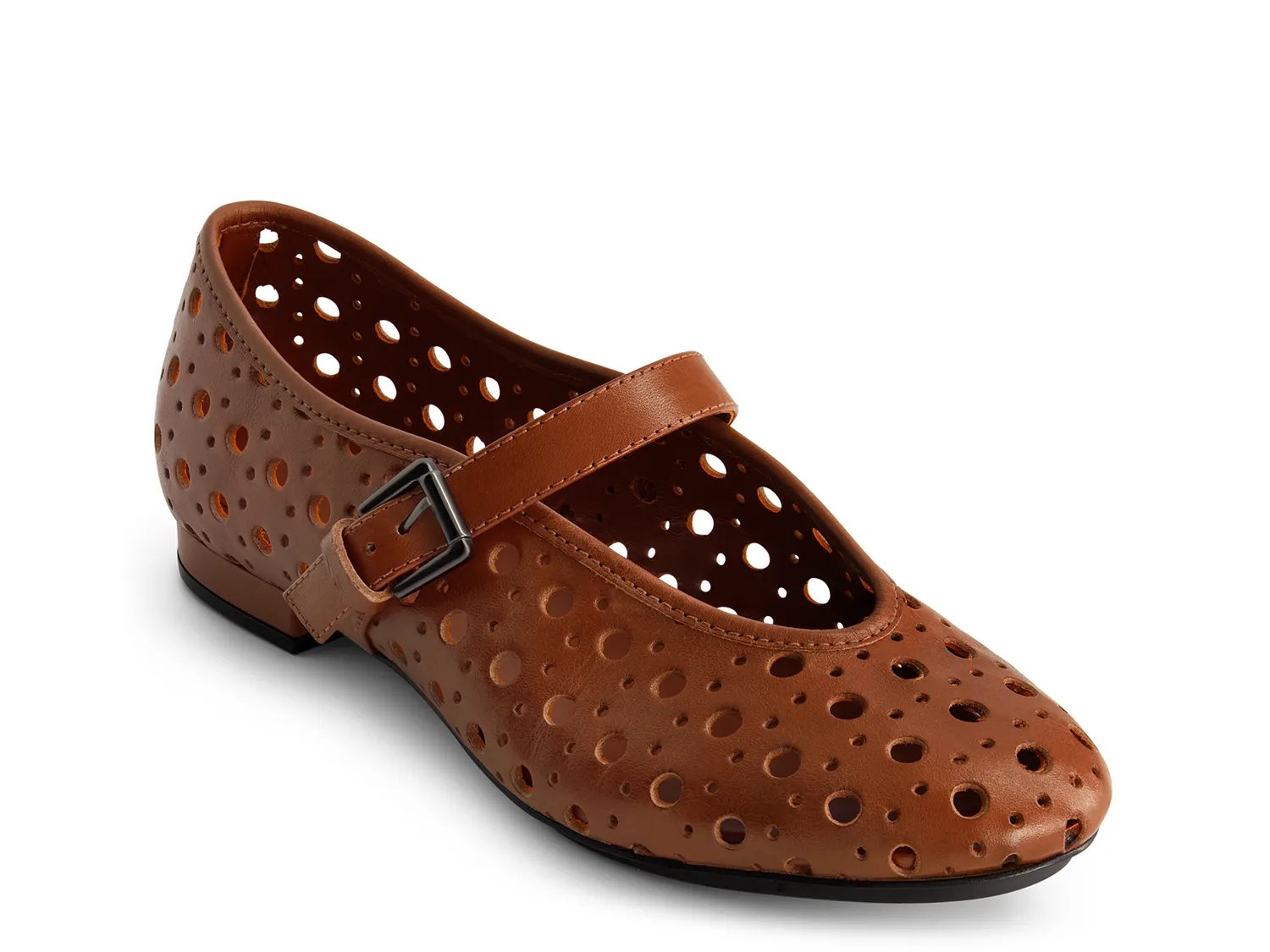 Балетки Bernardo Borden Mary Jane Flat, Mahogany Leather