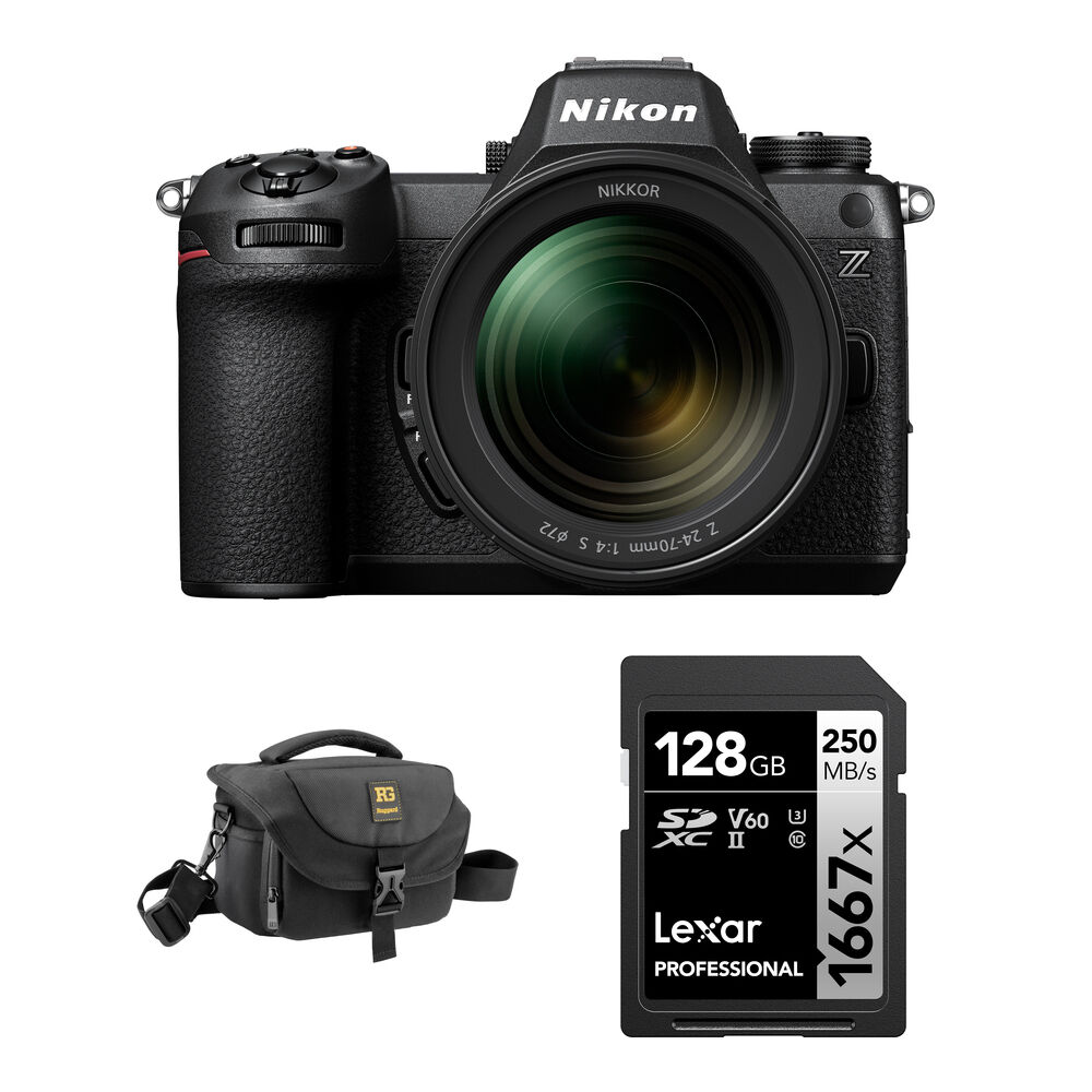 

Беззеркальная камера Nikon Z6 III Mirrorless Camera with 24-70mm f/4 Lens and Basic
