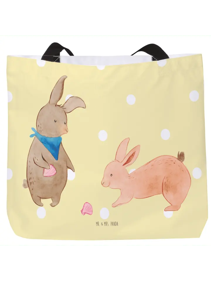 

Шоппер Mr. & Mrs. Panda, желтый пастельный