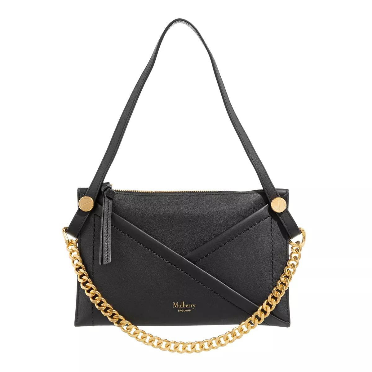 

Средний клатч на молнии. Mulberry, черный