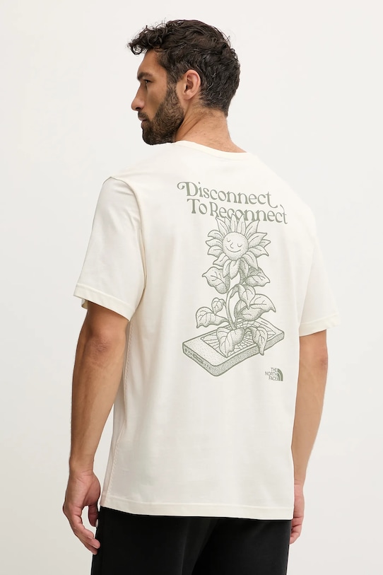 

Футболка хлопковая Connect Relaxed The North Face, бежевый