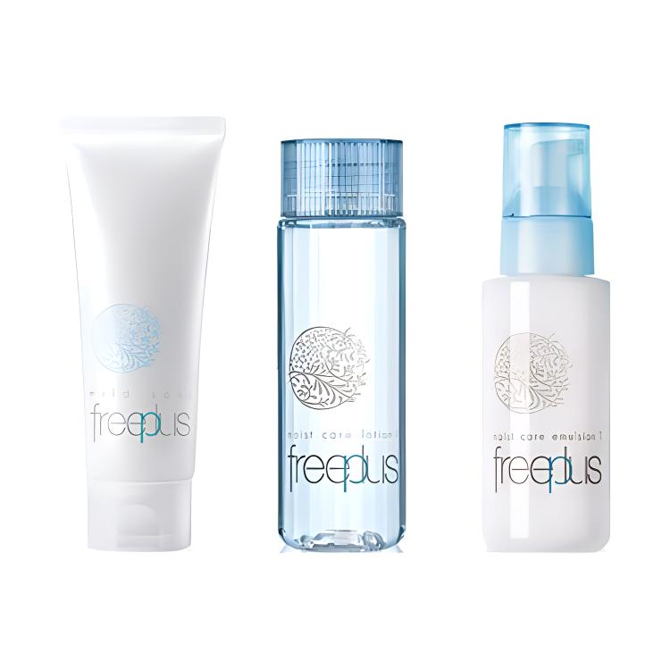 

FULIFANGSI набор для ухода за кожей: очищающее средство, тоник и эмульсия с церамидами для увлажнения, питания и гидратации три предмета Freeplus