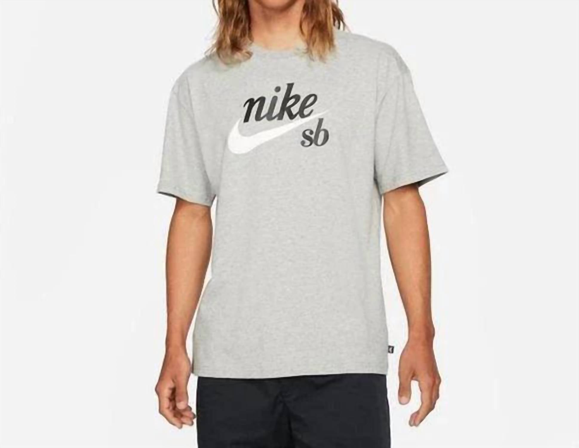 

Футболка мужская Sb Skate темно-серого цвета/черно-белого цвета Nike