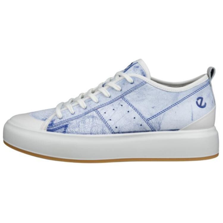 

Кроссовки ecco Skateboarding Shoes Men Low-top Blue, синий