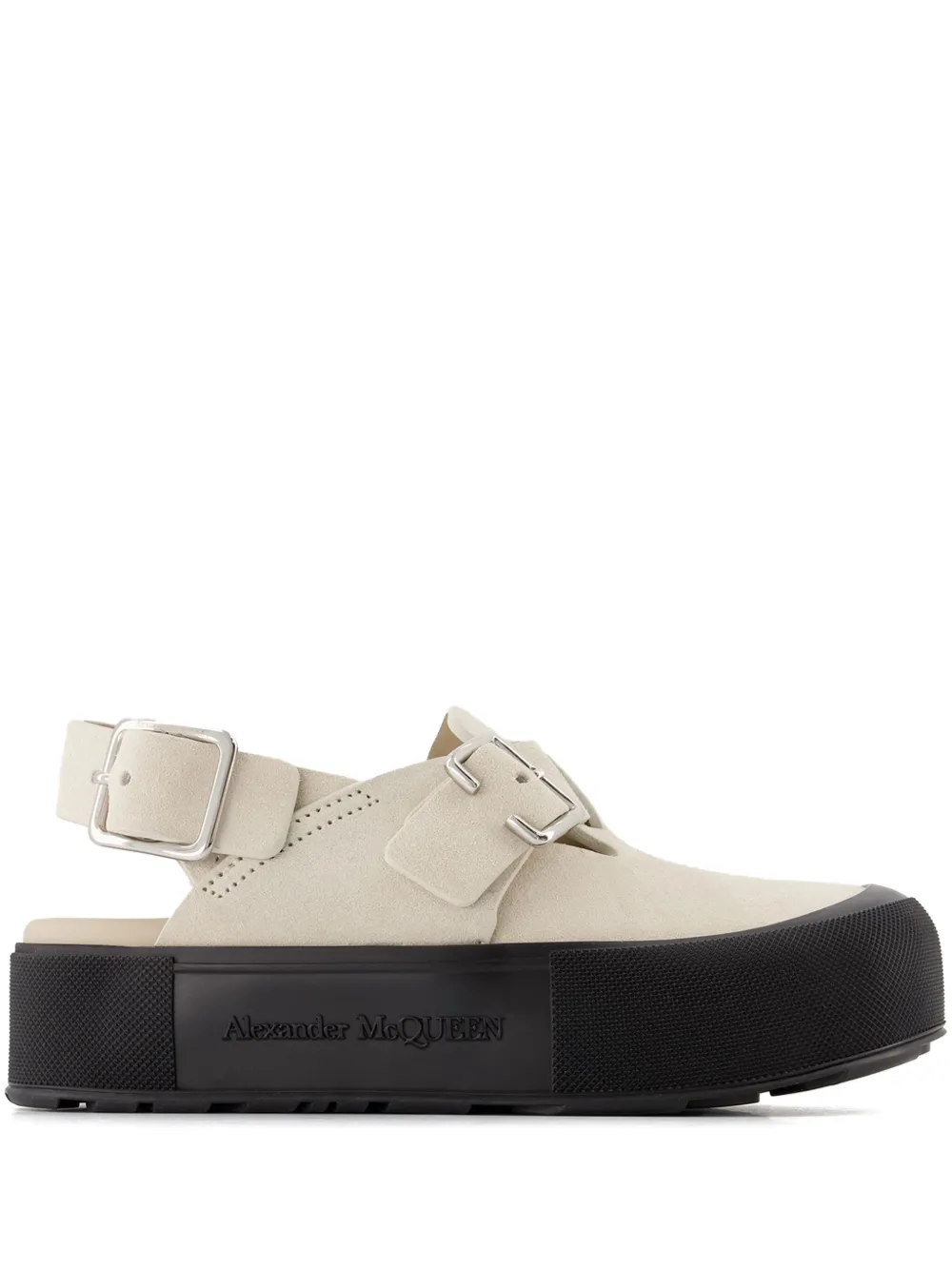 

Сандалии с пряжками Alexander McQueen, нейтральный
