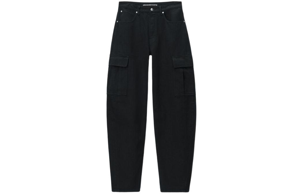 

Низкие карго джинсы Alexander Wang, черные