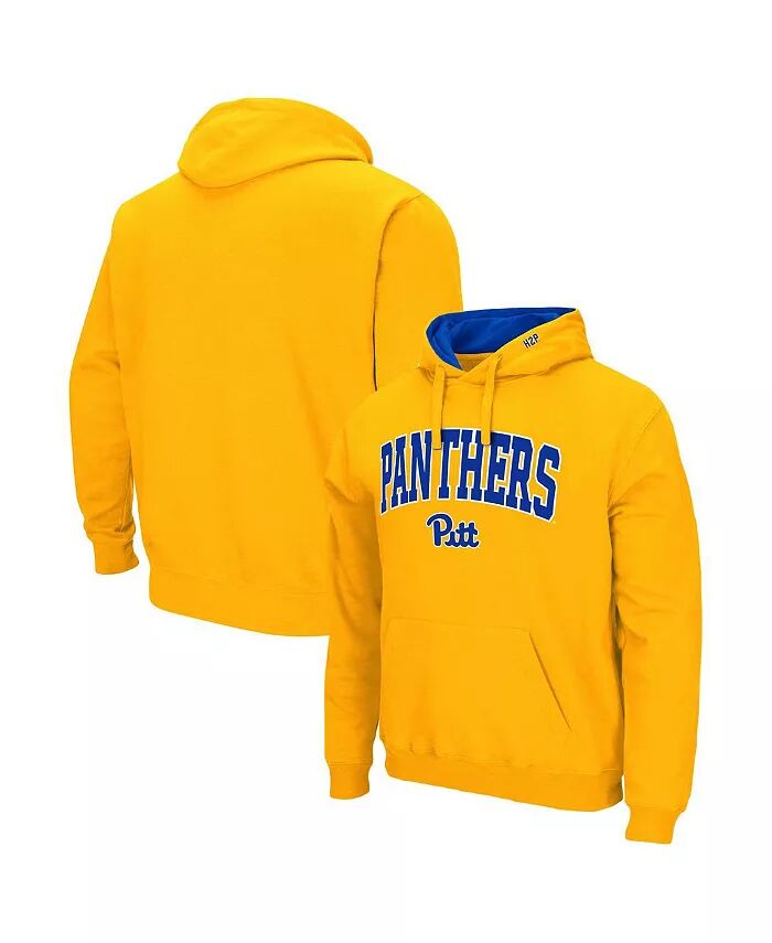 

Мужская толстовка с капюшоном Pitt Panthers Arch & Team Logo 3.0 Colosseum, золотой