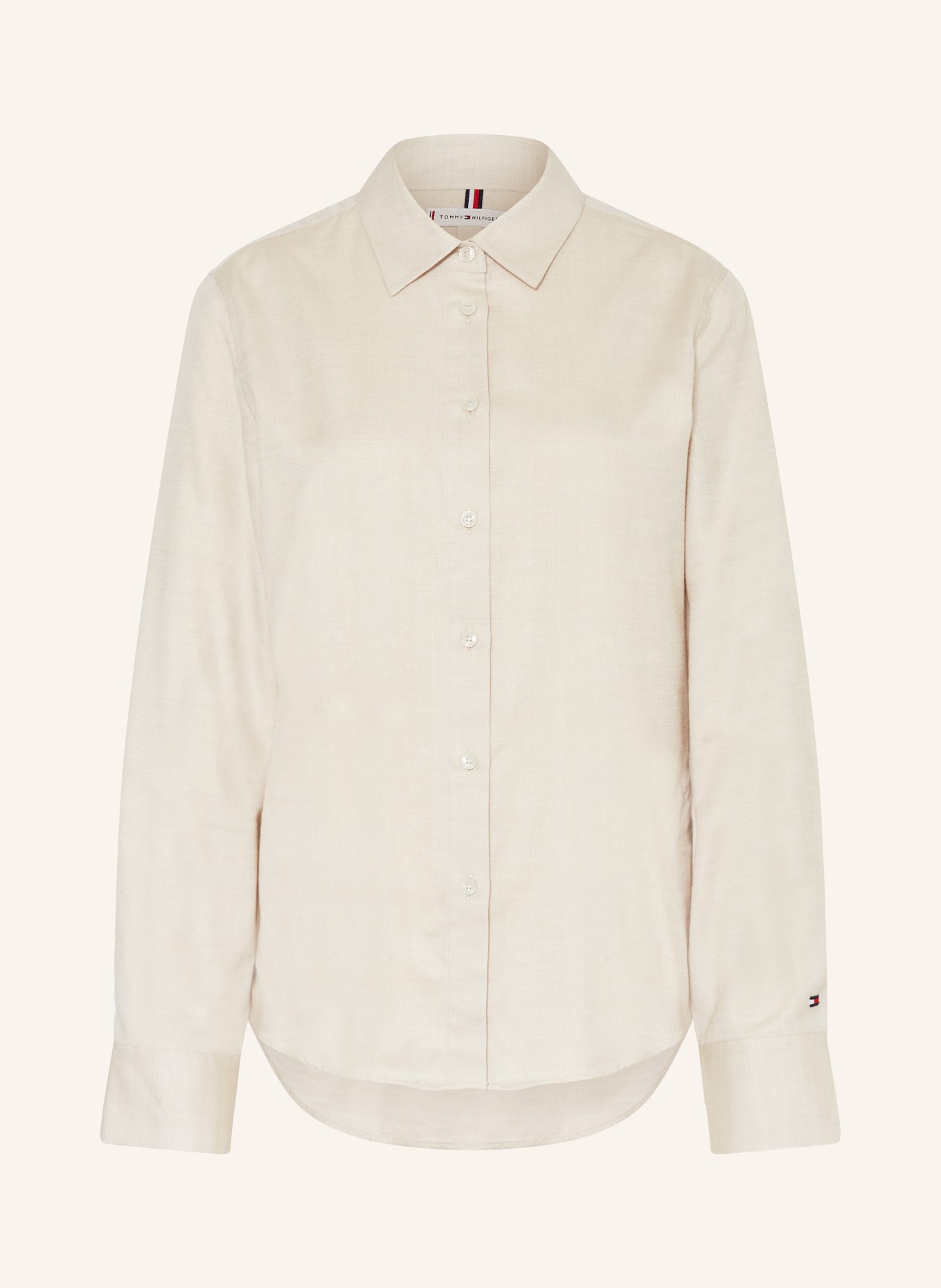 

Рубашка блузка Tommy Hilfiger, бежевый