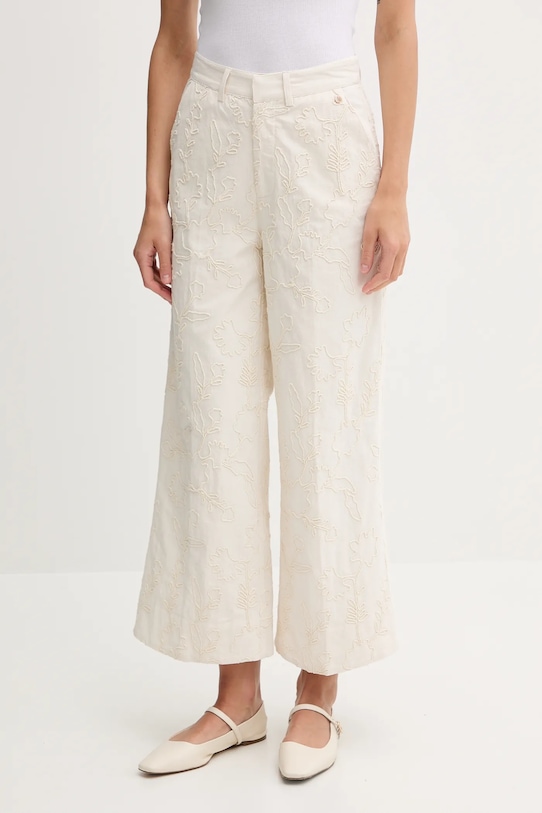 

Хлопковые брюки Pedro Del Hierro, бежевый