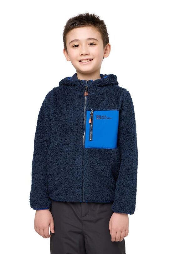 

Детская толстовка ICE CURL HOOD Jack Wolfskin, темно-синий