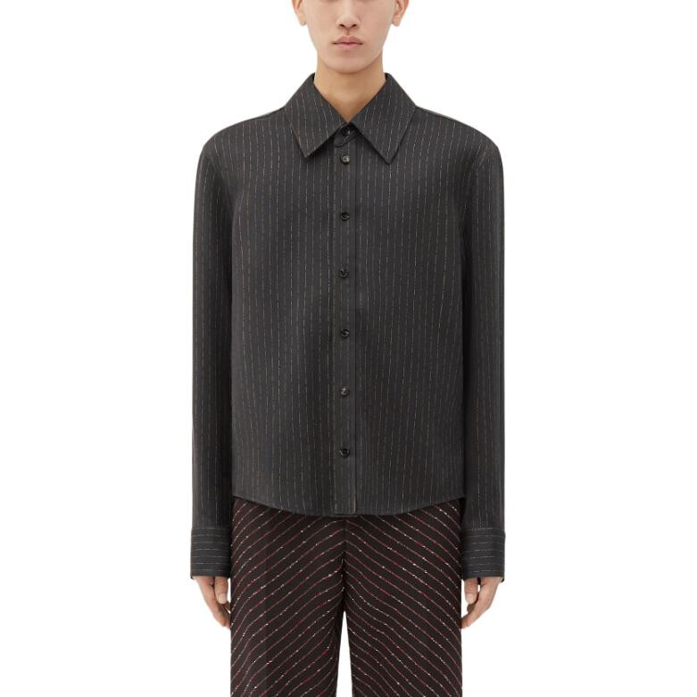 Рубашка мужская шоколадно-коричневая Bottega Veneta, коричневый — фото 2