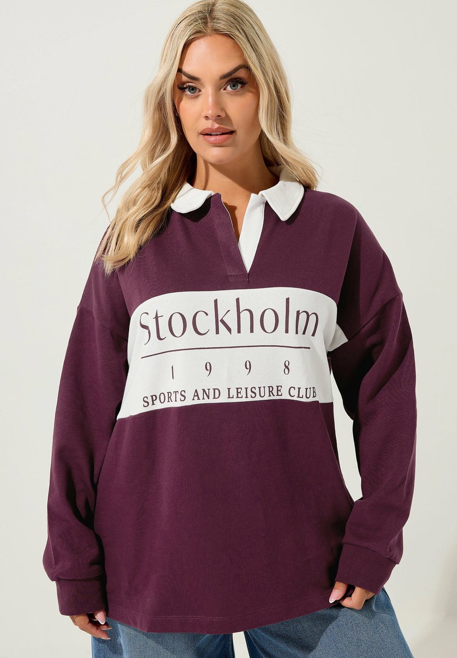 

Толстовка Yours Clothing 5TH AVENUE RUGBY , Burgundy/Bordeaux