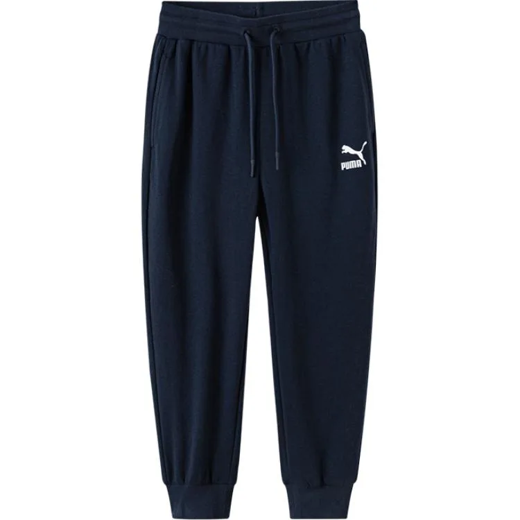 PUMA Вязаные спортивные штаны фиолетово-синие