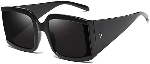 

Солнцезащитные очки большого квадратного размера 2027 года для женщин, белые, с серебристыми зеркальными заклепками, мужские, массивные, женские, винтажные MTZJH, C1 Black