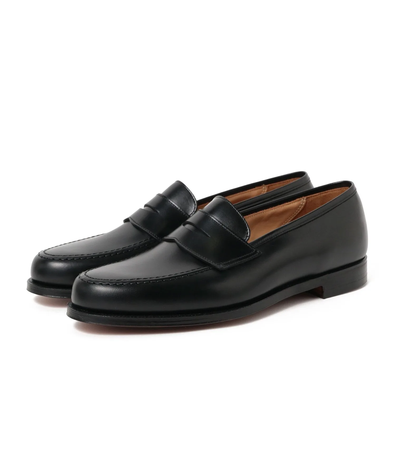 Мужские кожаные лоферы CROCKETT&JONES BOSTON2 тёмно-коричневые — фото 4