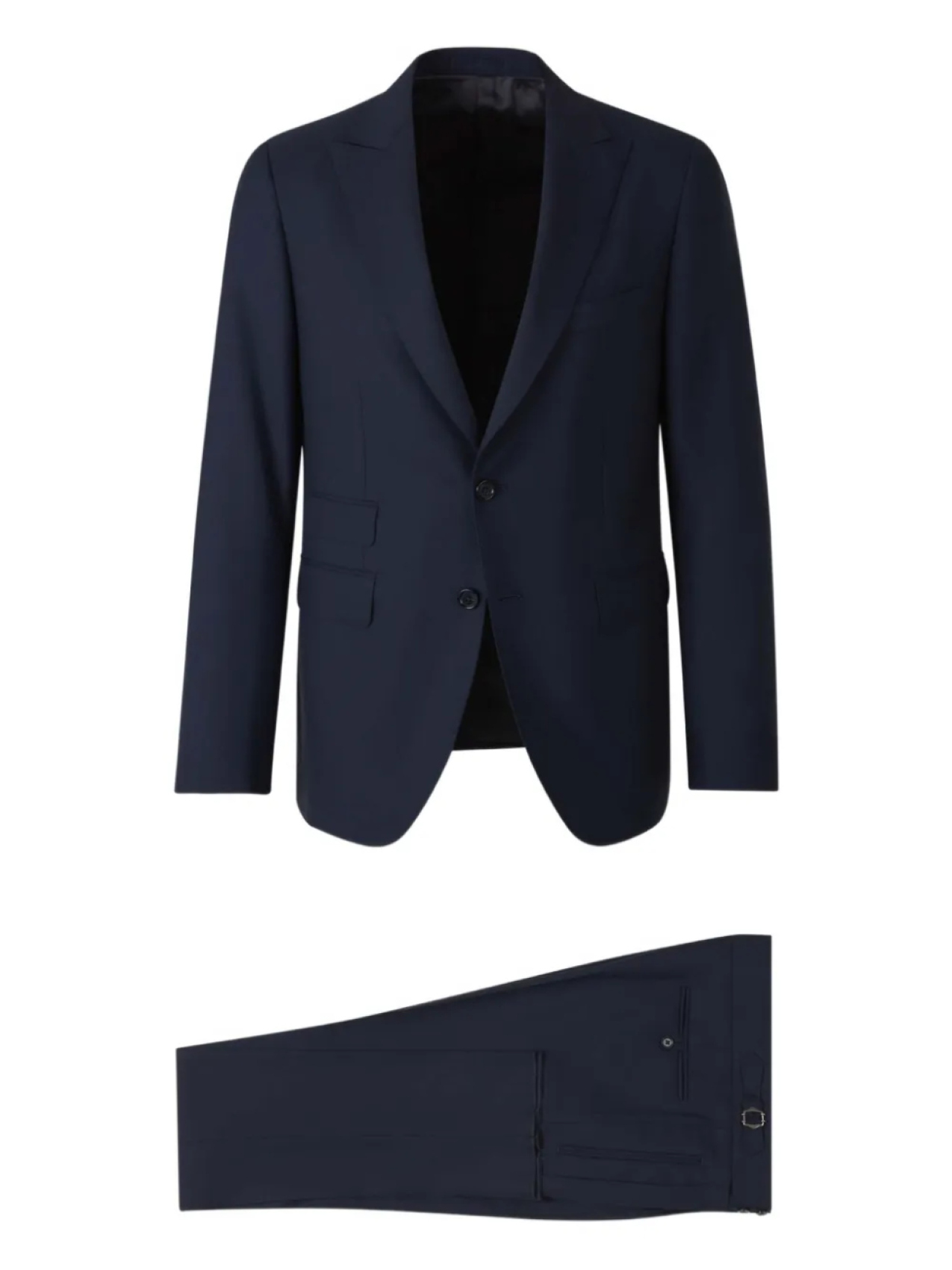 

Костюм Scabal с двумя пуговицами и карманами-клапанами, синий
