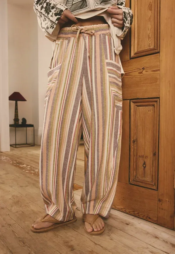 Брюки Next, multi stripe, разноцветная полоска — фото 3