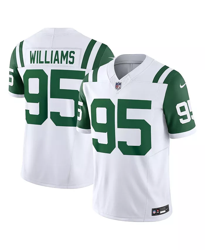 

Мужская лимитированная джерси Quinnen Williams Legacy New York Jets Vapor F.U.S.E Nike, белый