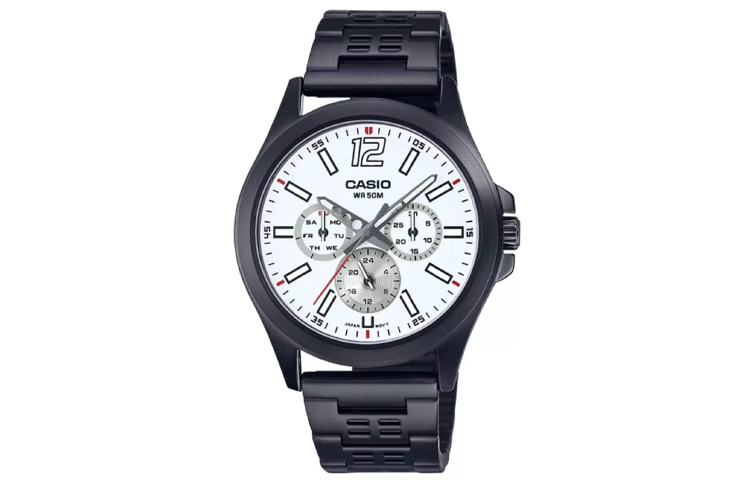 

CASIO Часы Standard Series Quartz Movement Stainless Steel Strap Watch Men's Watch White Dial, White