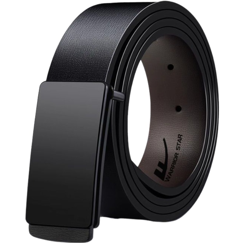 

Ремень мужской из спилка бычьей кожи шириной 33 см WARRIOR, elegant черный