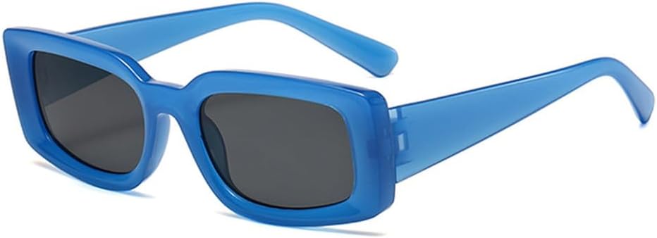 

Солнцезащитные очки LVTFCO прямоугольной формы для женщин и мужчин, ретро-очки с градиентным переходом цвета, маленькие спортивные очки с защитой от УФ-излучения UV400, Blue