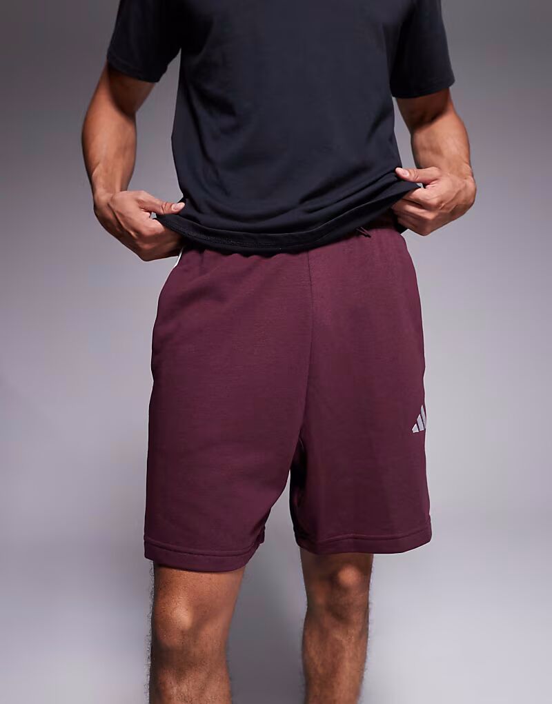 

Шорты Essential с тремя полосками бордового цвета Adidas Originals